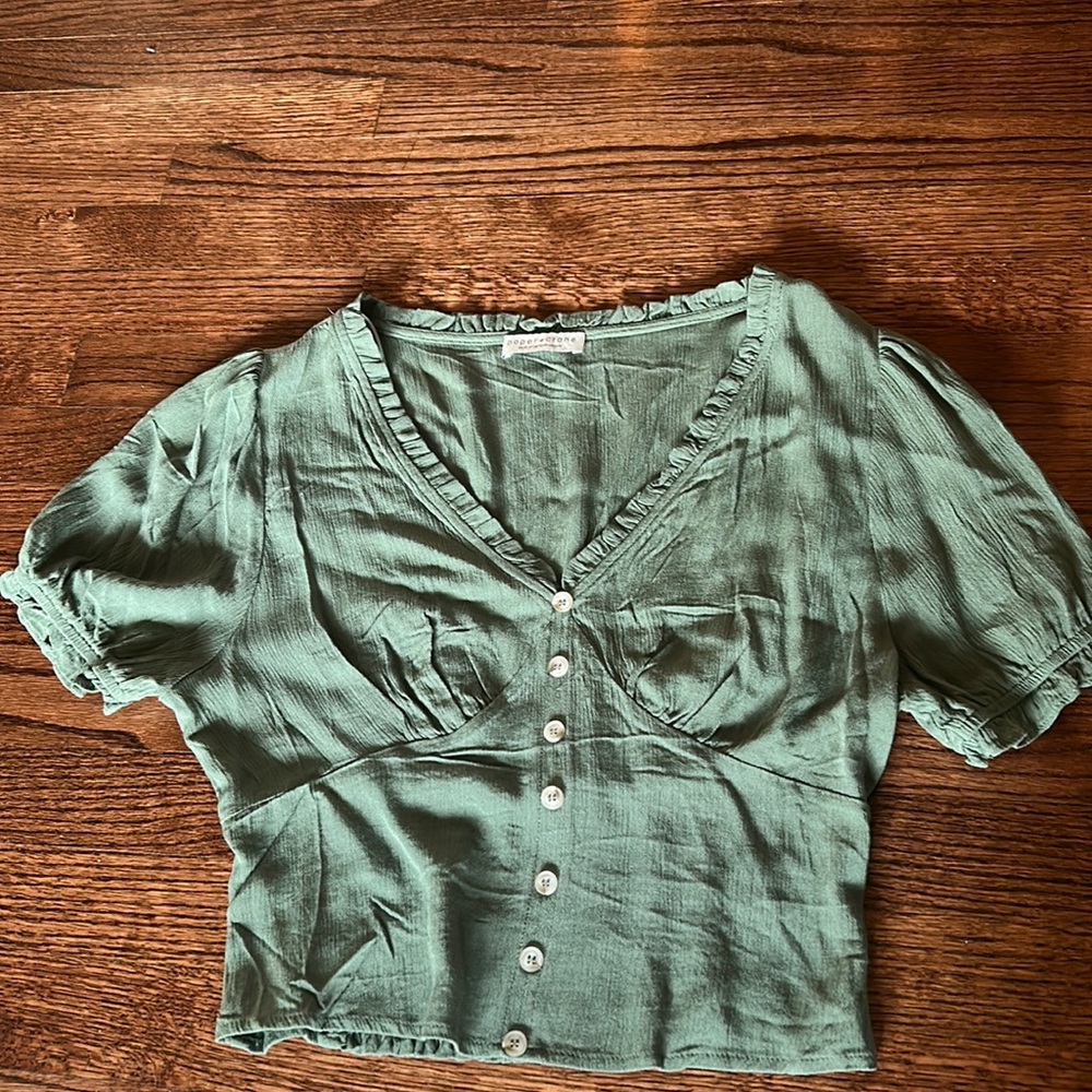 Green blouse